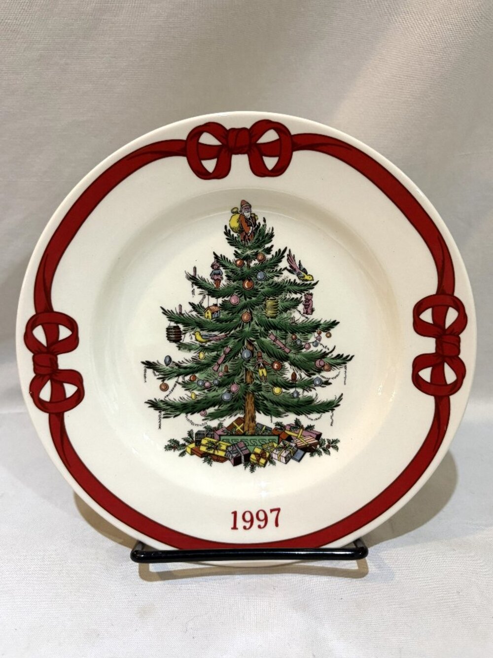 Spode Christmas Tree 1997 Plate Made in England S3324-U